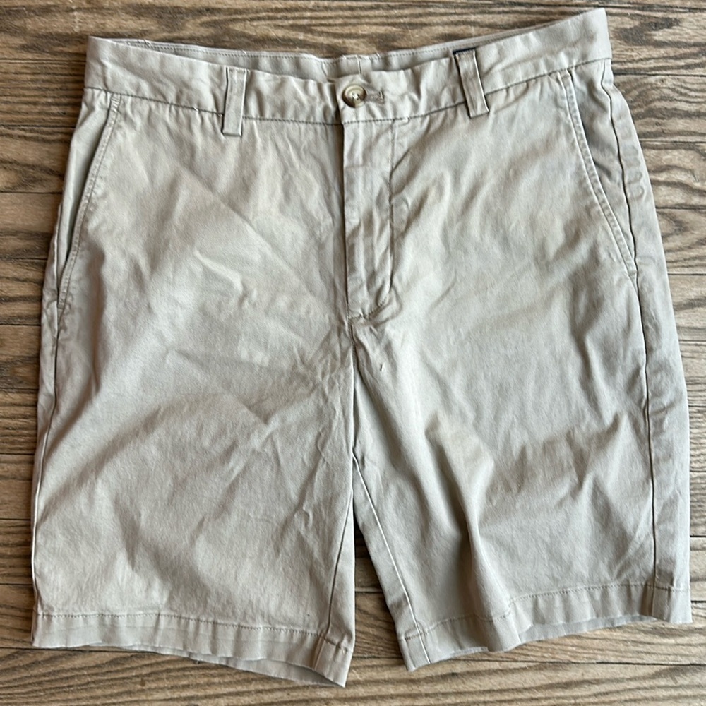 VINEYARD VINES BREAKER SHORT W31 KHAKI STYLE 1H0462 COTTON SPANDEX EUC